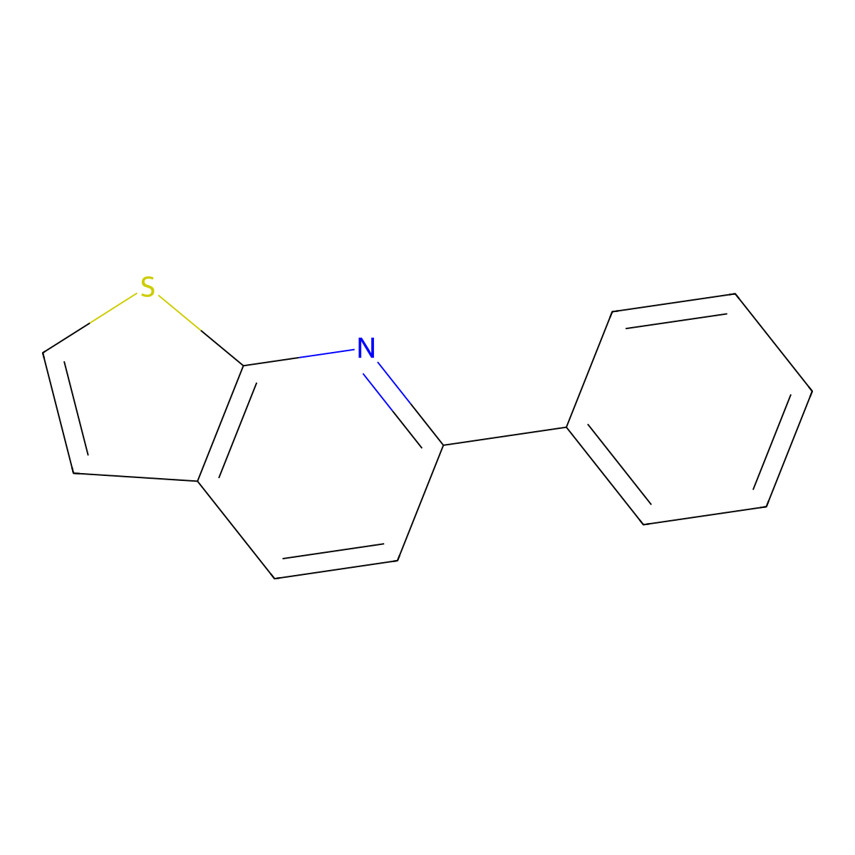 6-Phenylthieno[2,3-b]pyridine molecular structure, CAS 100037-80-7
