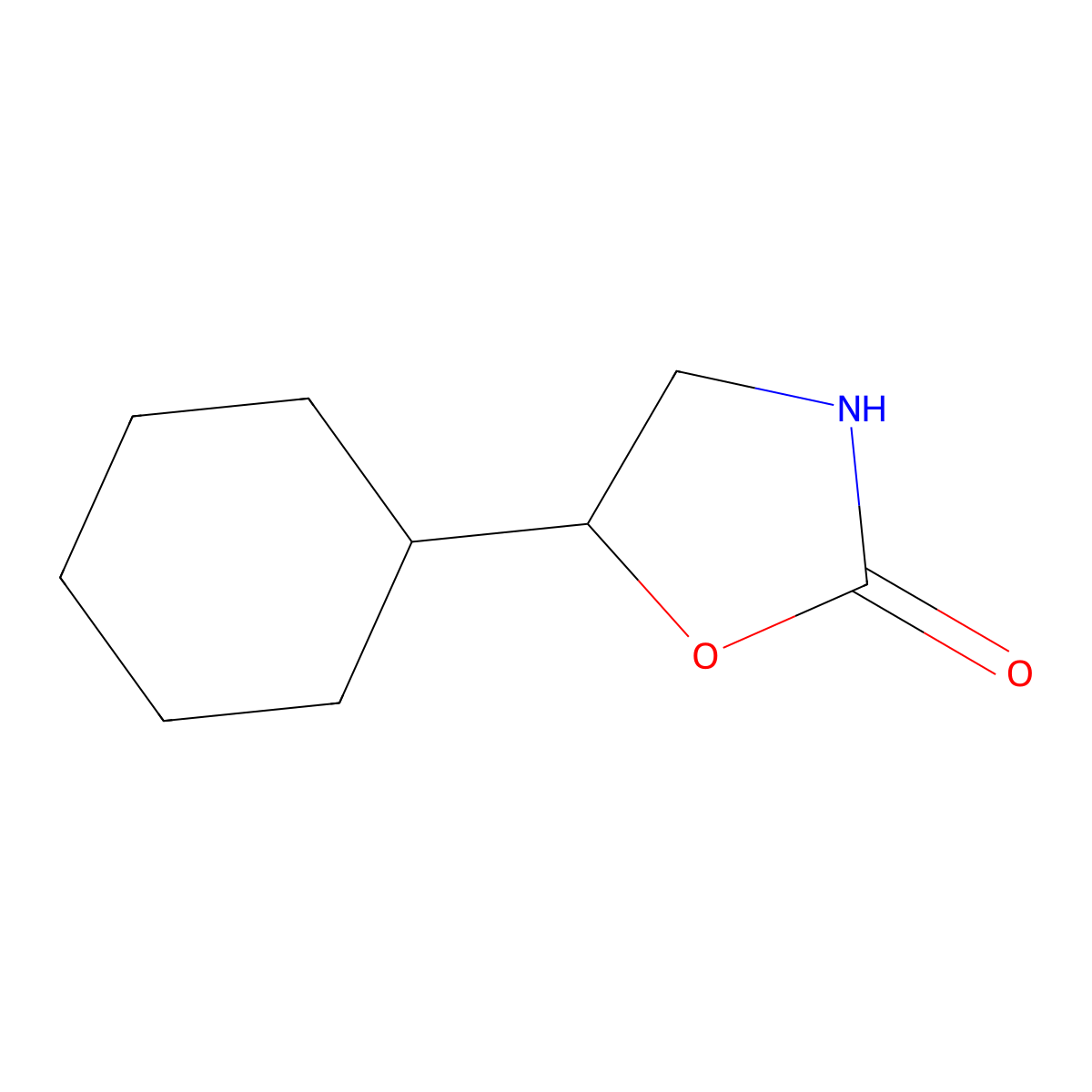 5-Cyclohexyl-1,3-oxazolidin-2-one molecular structure, CAS 1000374-94-6