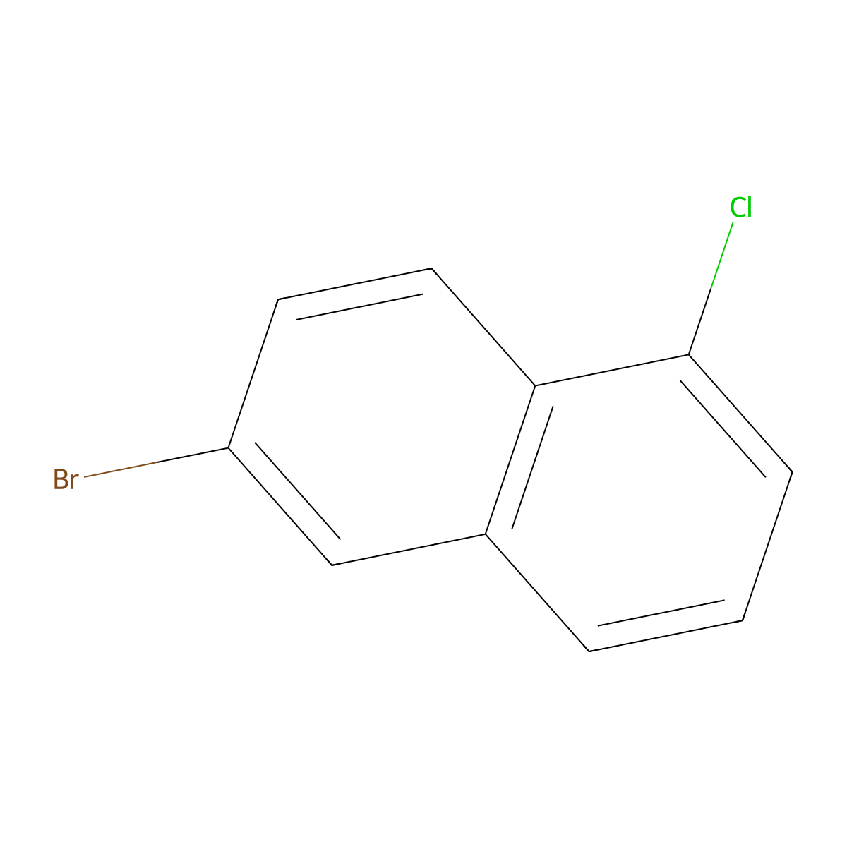 6-Bromo-1-chloronaphthalene molecular structure, CAS 1000391-24-1