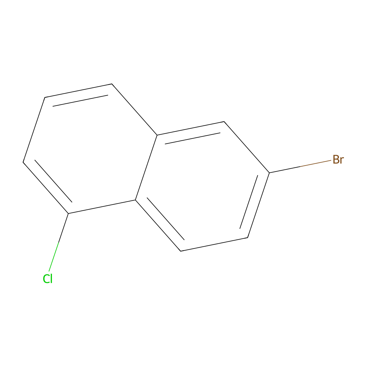 6-Bromo-1-chloronaphthalene molecular structure, CAS 1000391-24-1