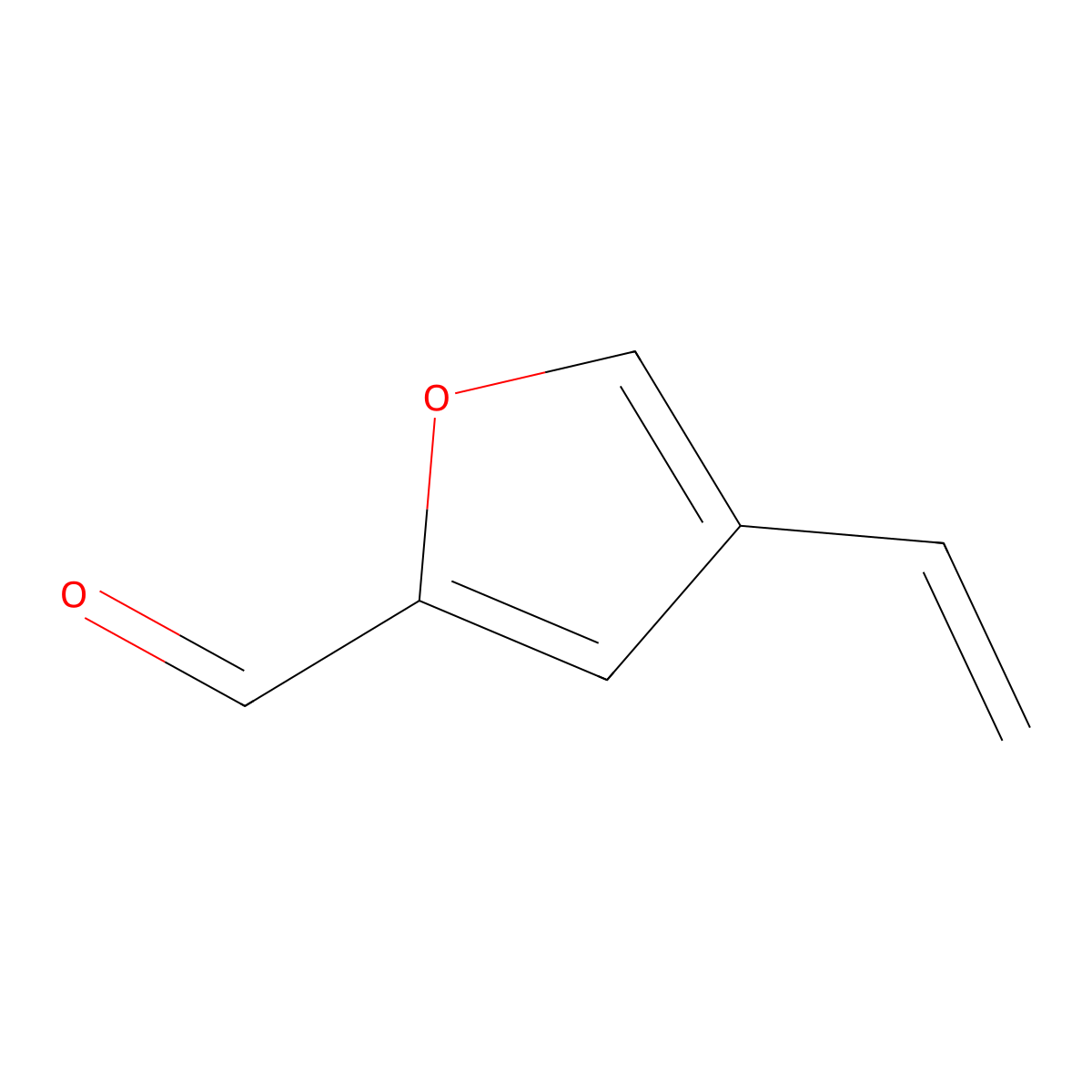 4-Vinylfuran-2-carbaldehyde molecular structure, CAS 1000402-19-6