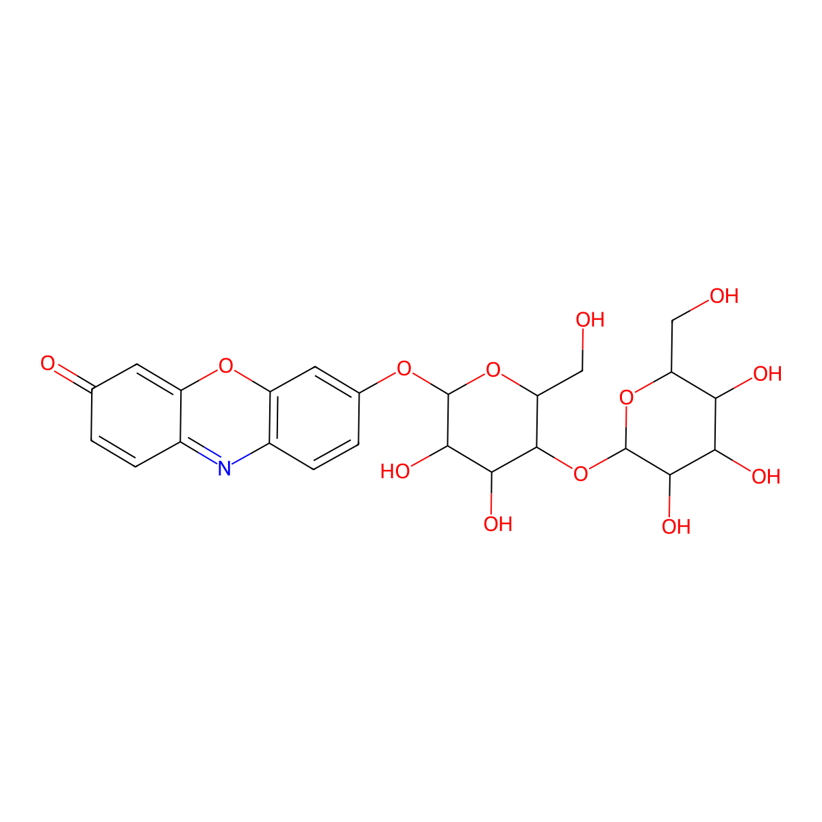 Resorufin b-D-cellobioside molecular structure, CAS 1000404-48-7