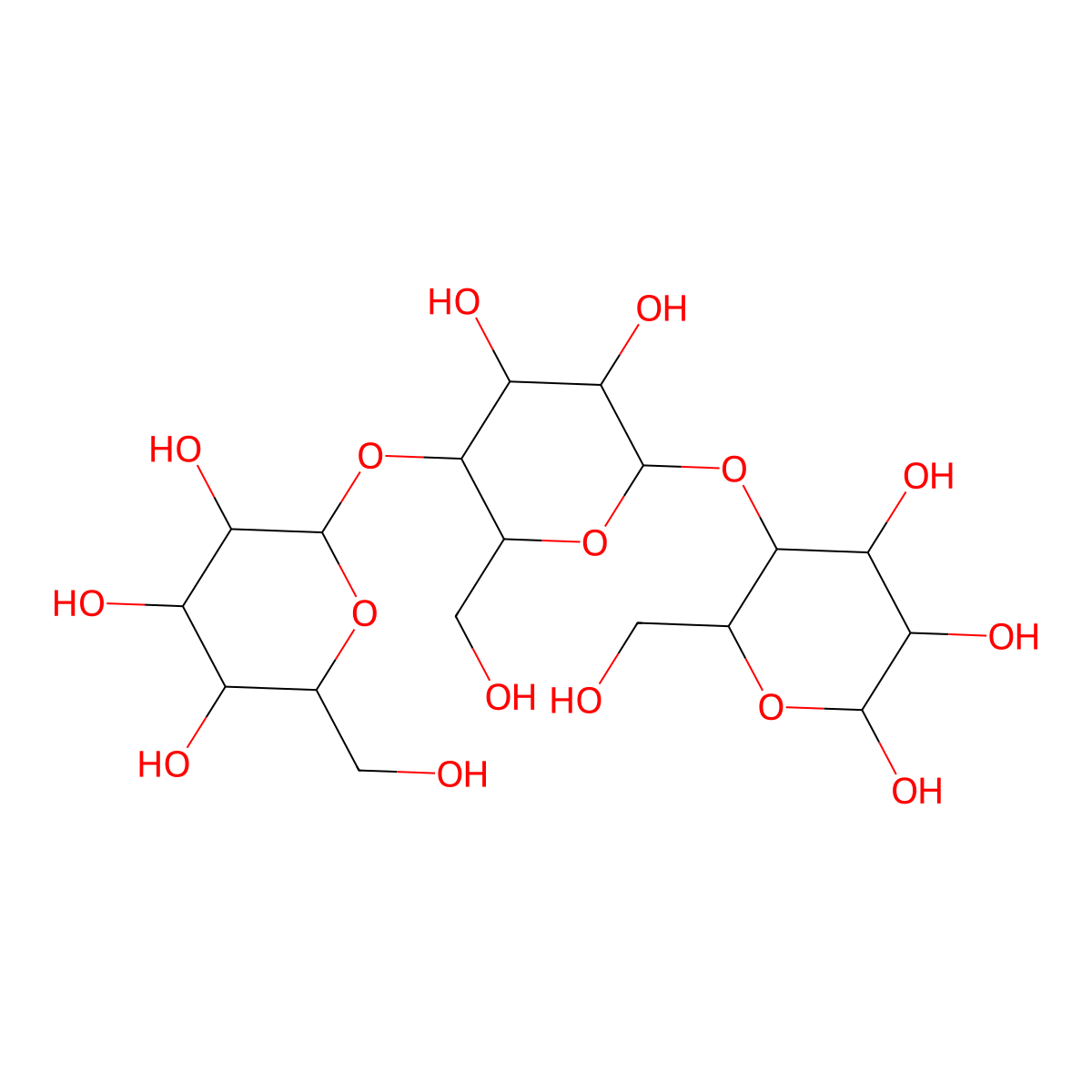 Dextrin molecular structure, CAS 100041-56-3