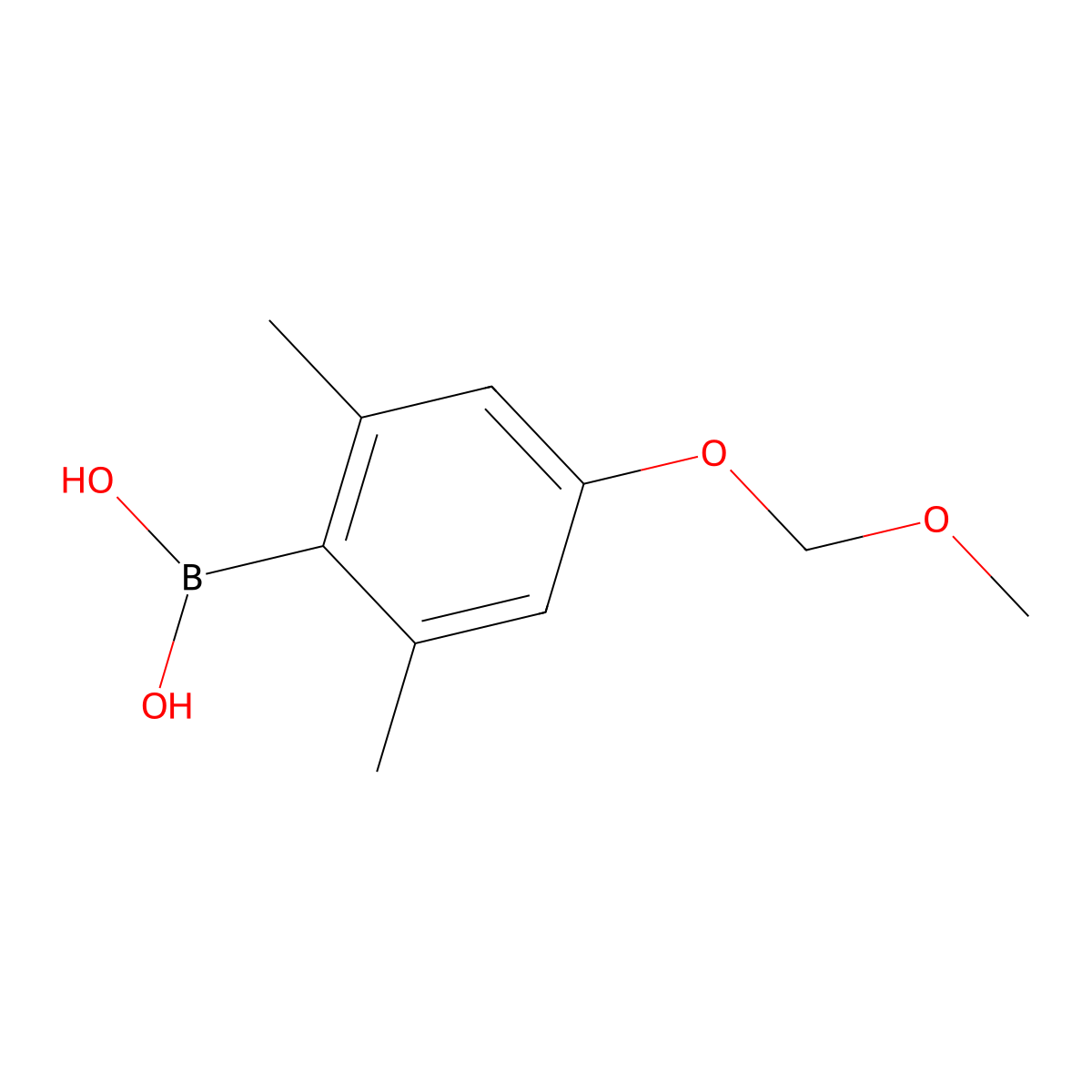 4-(Methoxymethoxy)-2,6-dimethylphenylboronic acid molecular structure, CAS 1000414-17-4