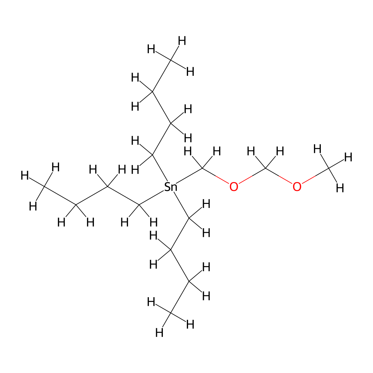 Tributyl[(methoxymethoxy)methyl]stannane molecular structure, CAS 100045-83-8