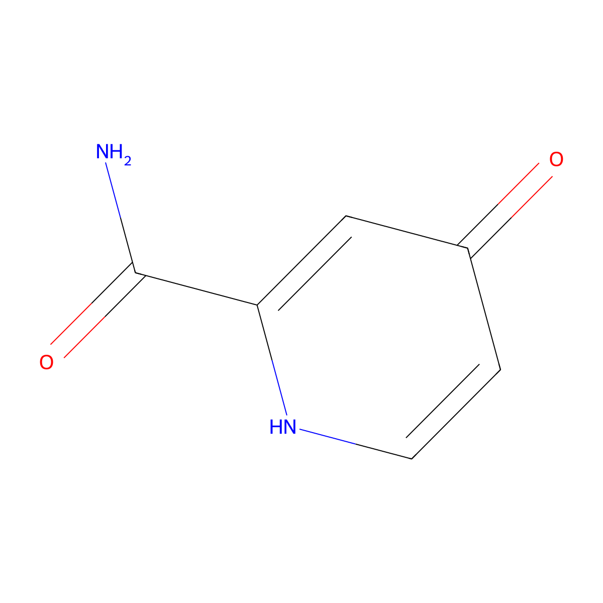 4-Oxo-1,4-dihydropyridine-2-carboxamide molecular structure, CAS 100047-35-6