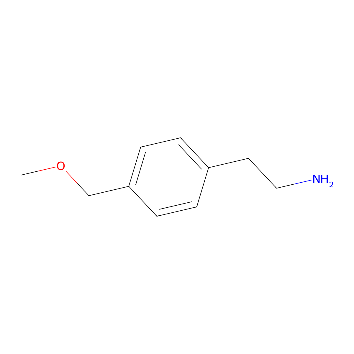 2-(4-(Methoxymethyl)phenyl)ethan-1-amine molecular structure, CAS 1000504-84-6