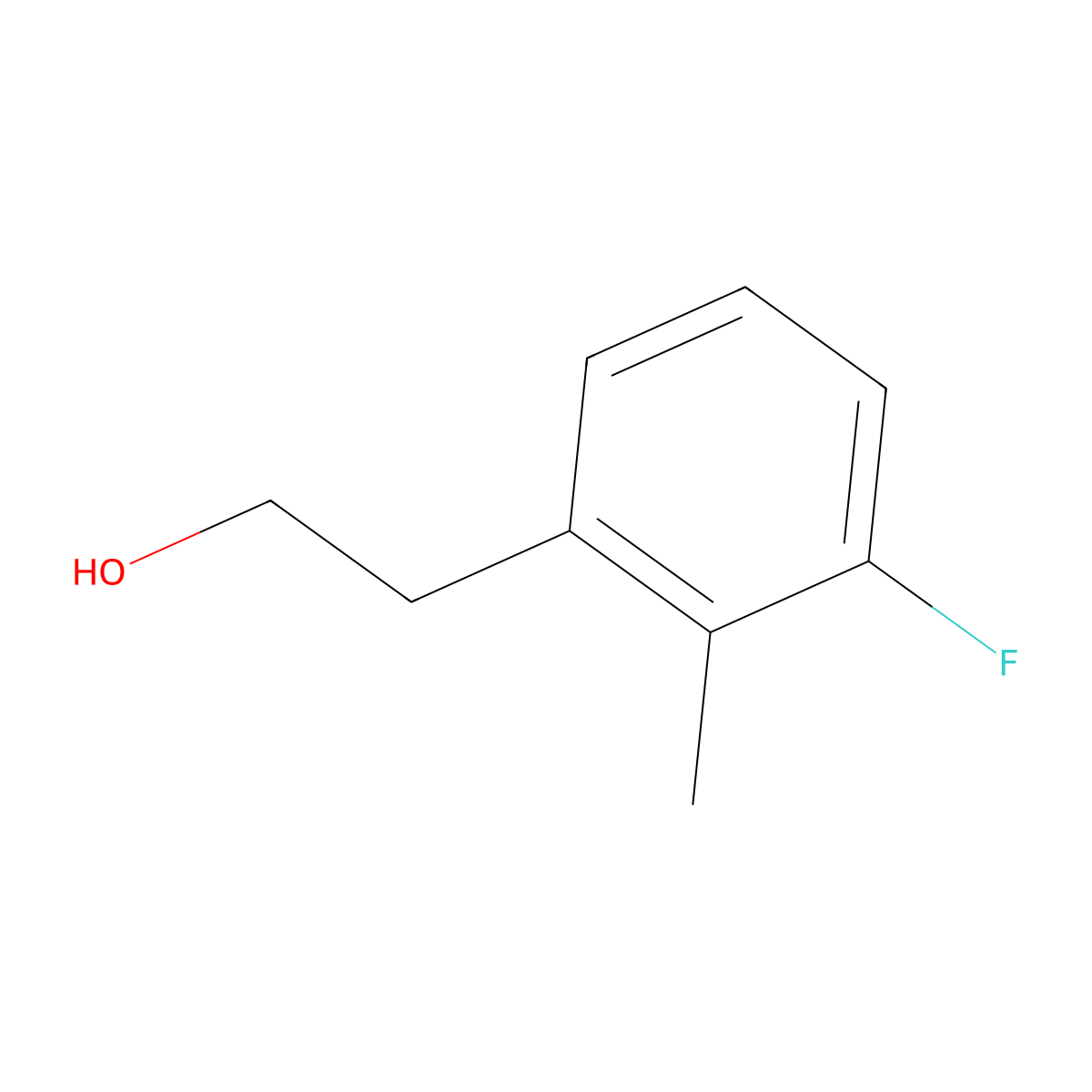 3-Fluoro-2-methylphenethyl alcohol molecular structure, CAS 1000505-25-8