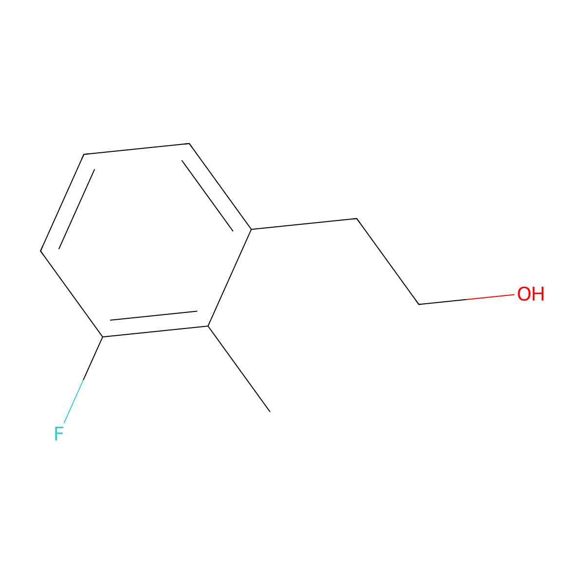3-Fluoro-2-methylphenethyl alcohol molecular structure, CAS 1000505-25-8