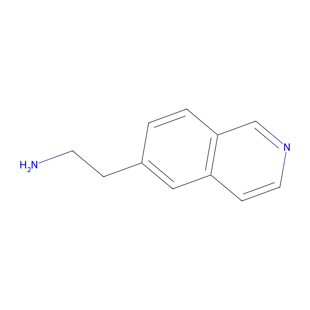 2-(Isoquinolin-6-YL)ethanamine molecular structure, CAS 1000505-67-8