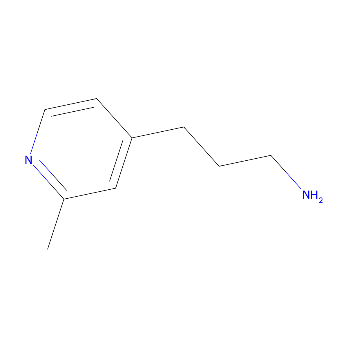 3-(2-Methyl-pyridin-4-yl)-propylamine molecular structure, CAS 1000507-72-1