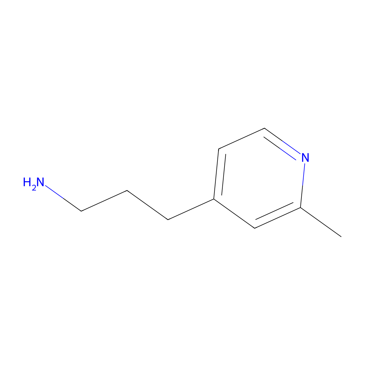 3-(2-Methyl-pyridin-4-yl)-propylamine molecular structure, CAS 1000507-72-1