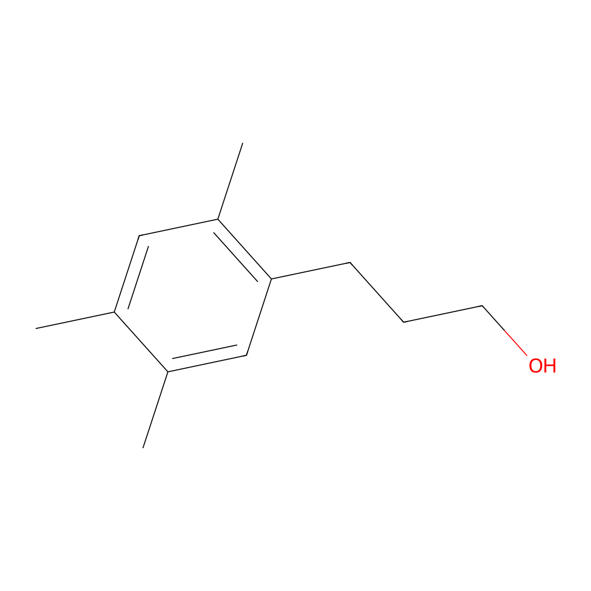 3-(2,4,5-Trimethylphenyl)propan-1-ol molecular structure, CAS 1000508-47-3