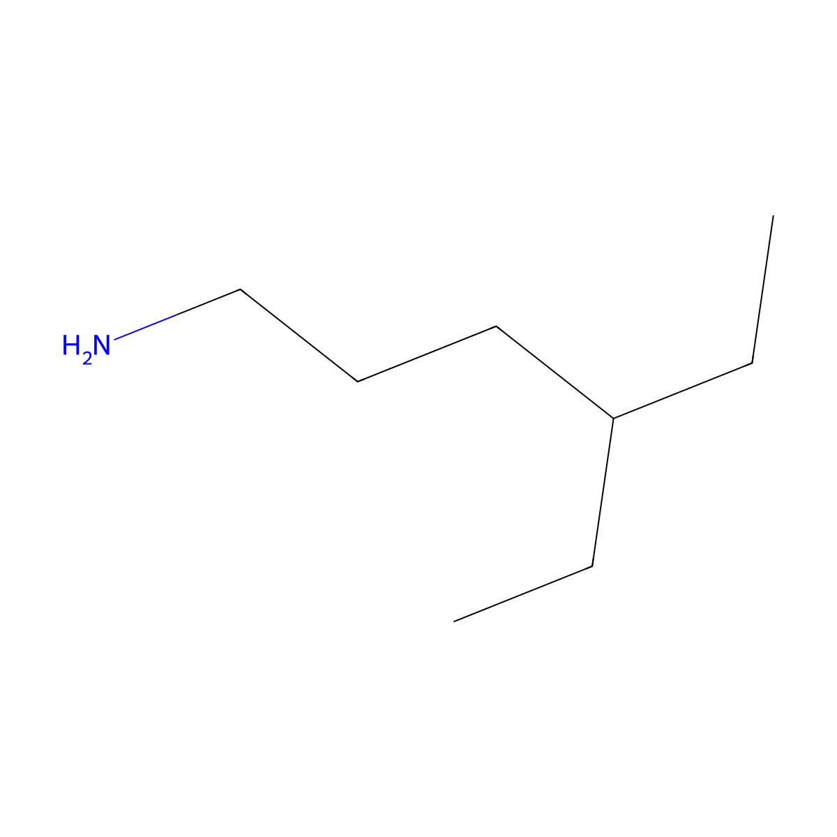 4-Ethylhexan-1-amine molecular structure, CAS 1000510-56-4