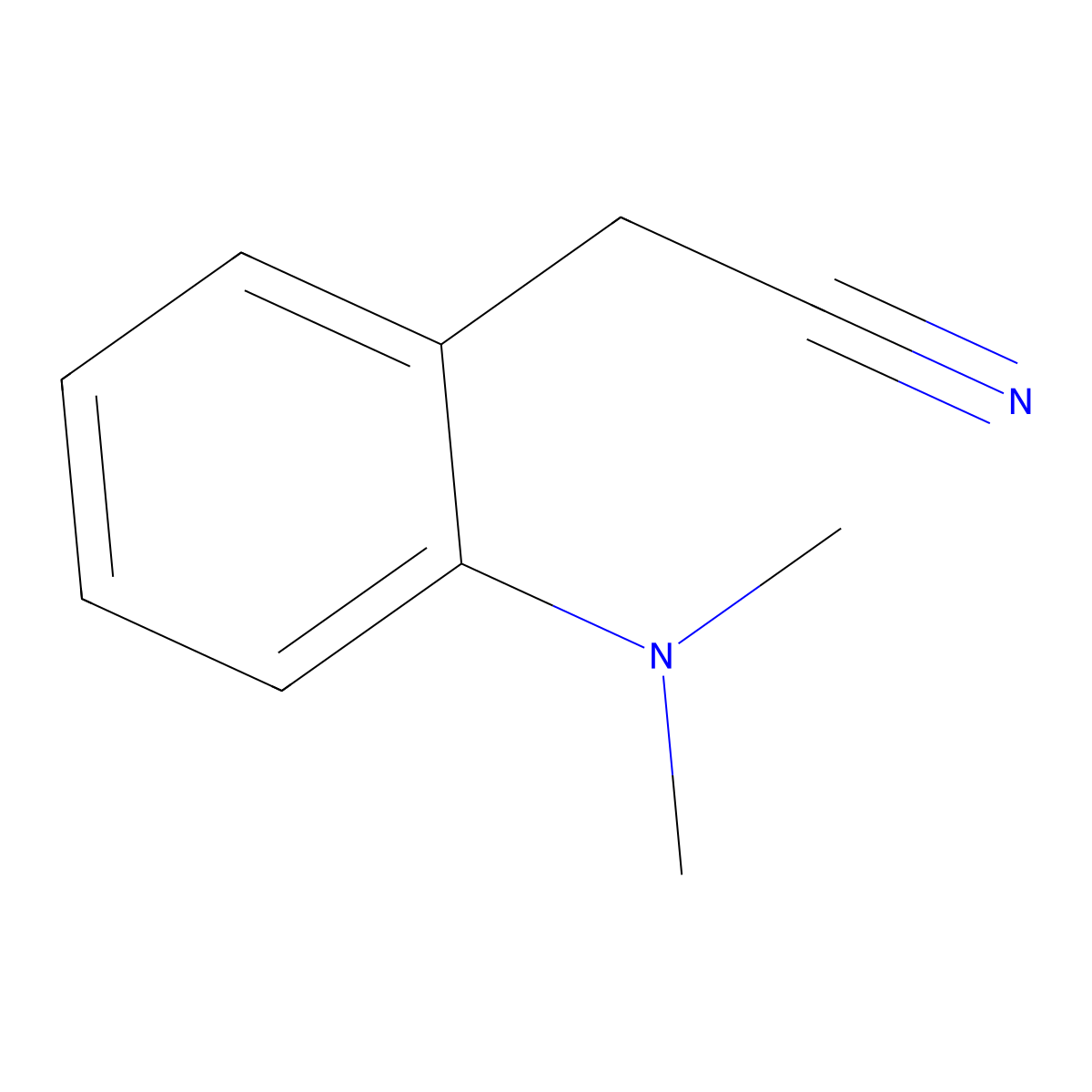2-[2-(Dimethylamino)phenyl]acetonitrile molecular structure, CAS 1000512-16-2
