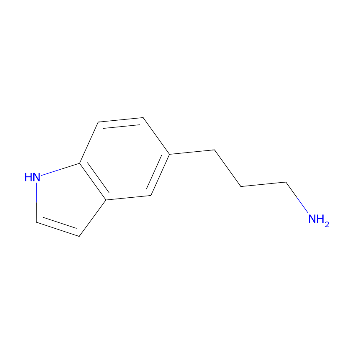 3-(1H-indol-5-yl)propan-1-amine molecular structure, CAS 1000512-92-4