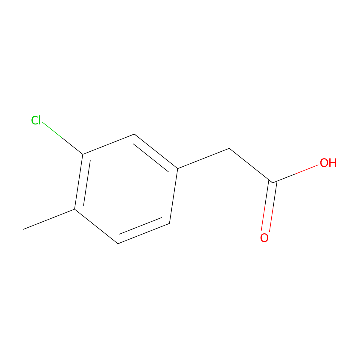 2-(3-Chloro-4-methylphenyl)acetic acid molecular structure, CAS 1000515-63-8