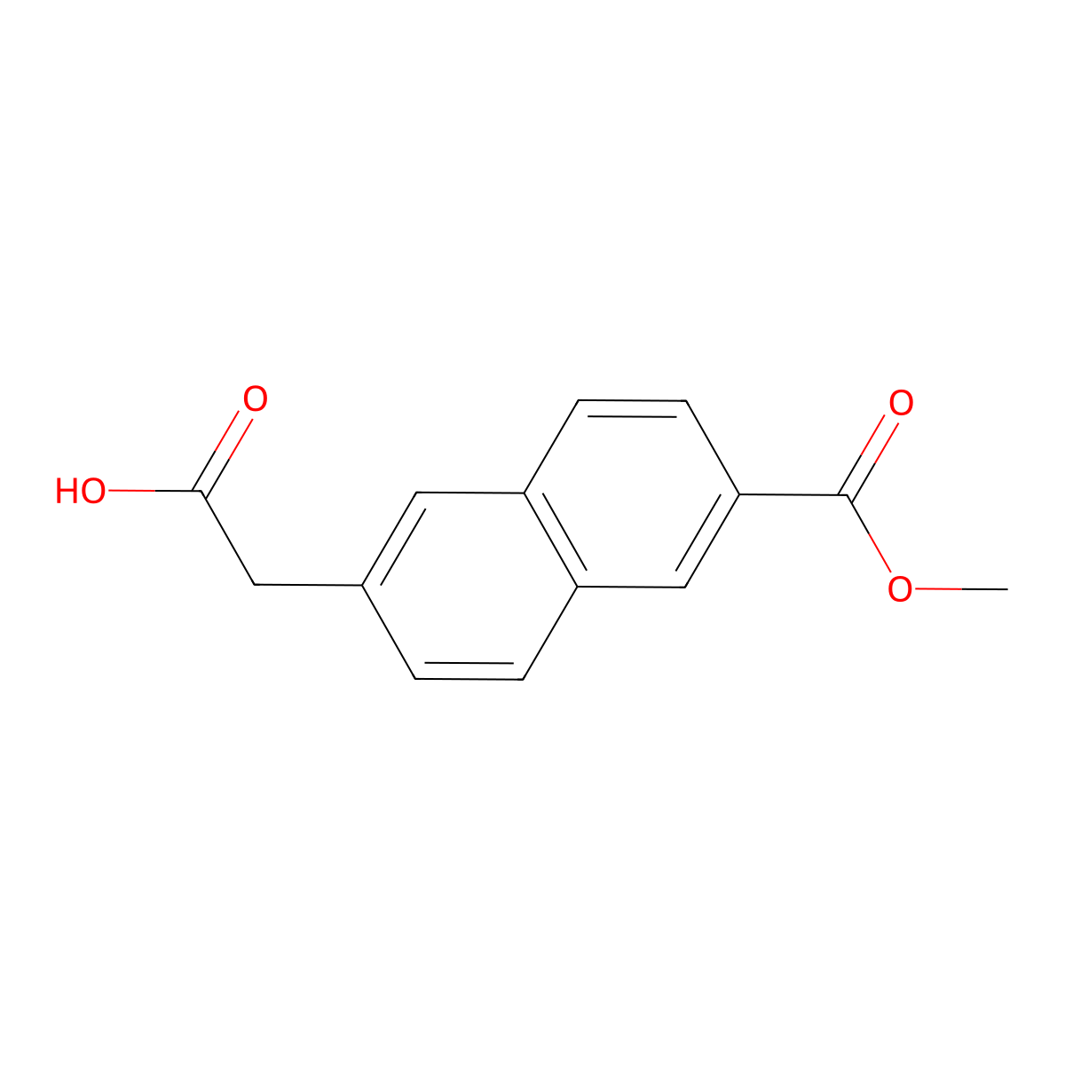 2-[6-(Methoxycarbonyl)naphthalen-2-yl]acetic acid molecular structure, CAS 1000515-73-0