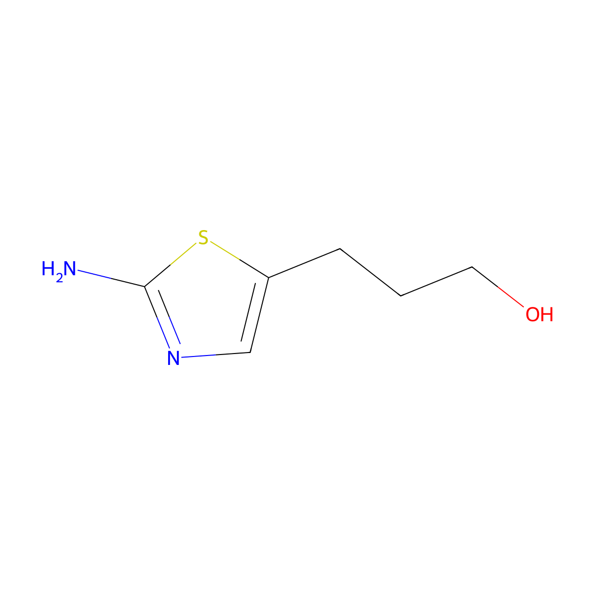 3-(2-Aminothiazol-5-yl)propan-1-ol molecular structure, CAS 1000517-70-3