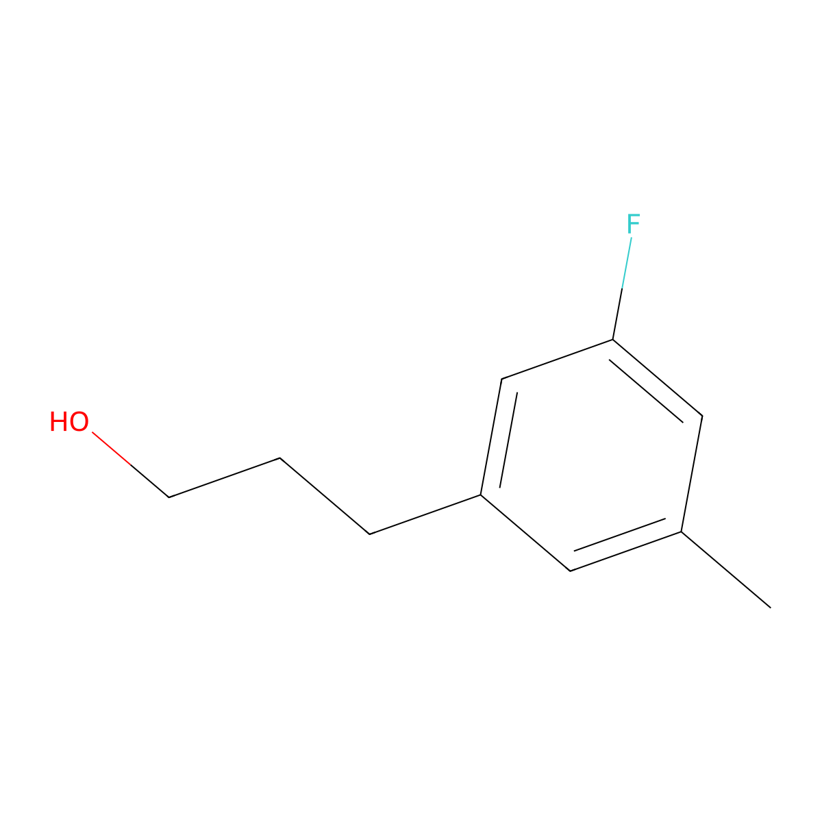 3-(3-Fluoro-5-methylphenyl)propan-1-ol molecular structure, CAS 1000517-82-7