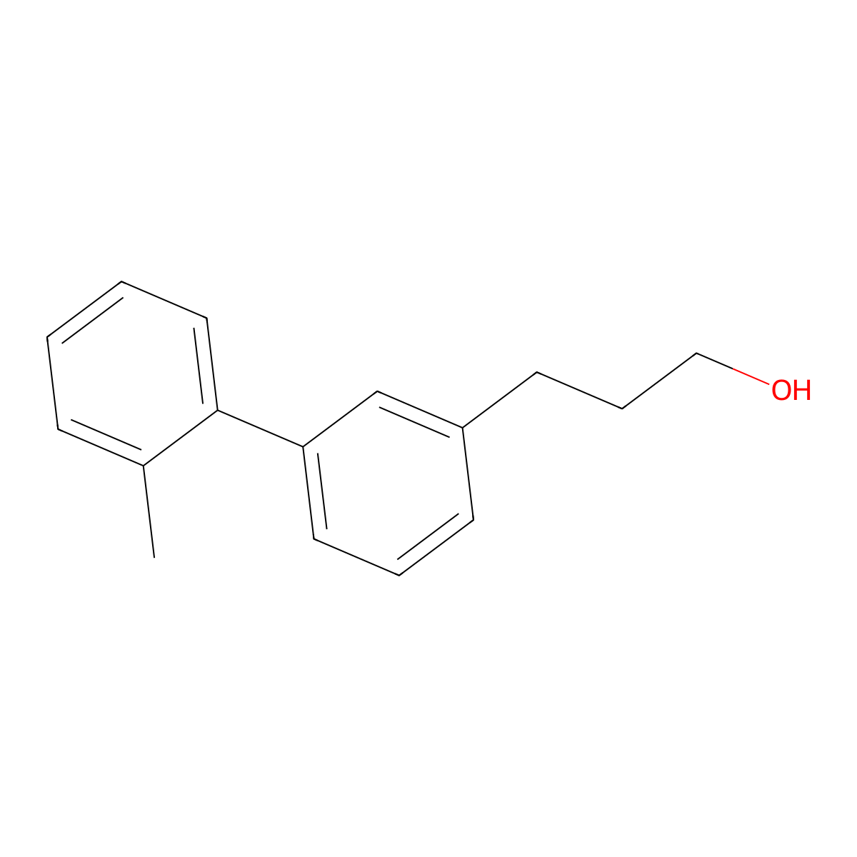 3-[3-(2-Methylphenyl)phenyl]propan-1-ol molecular structure, CAS 1000518-00-2