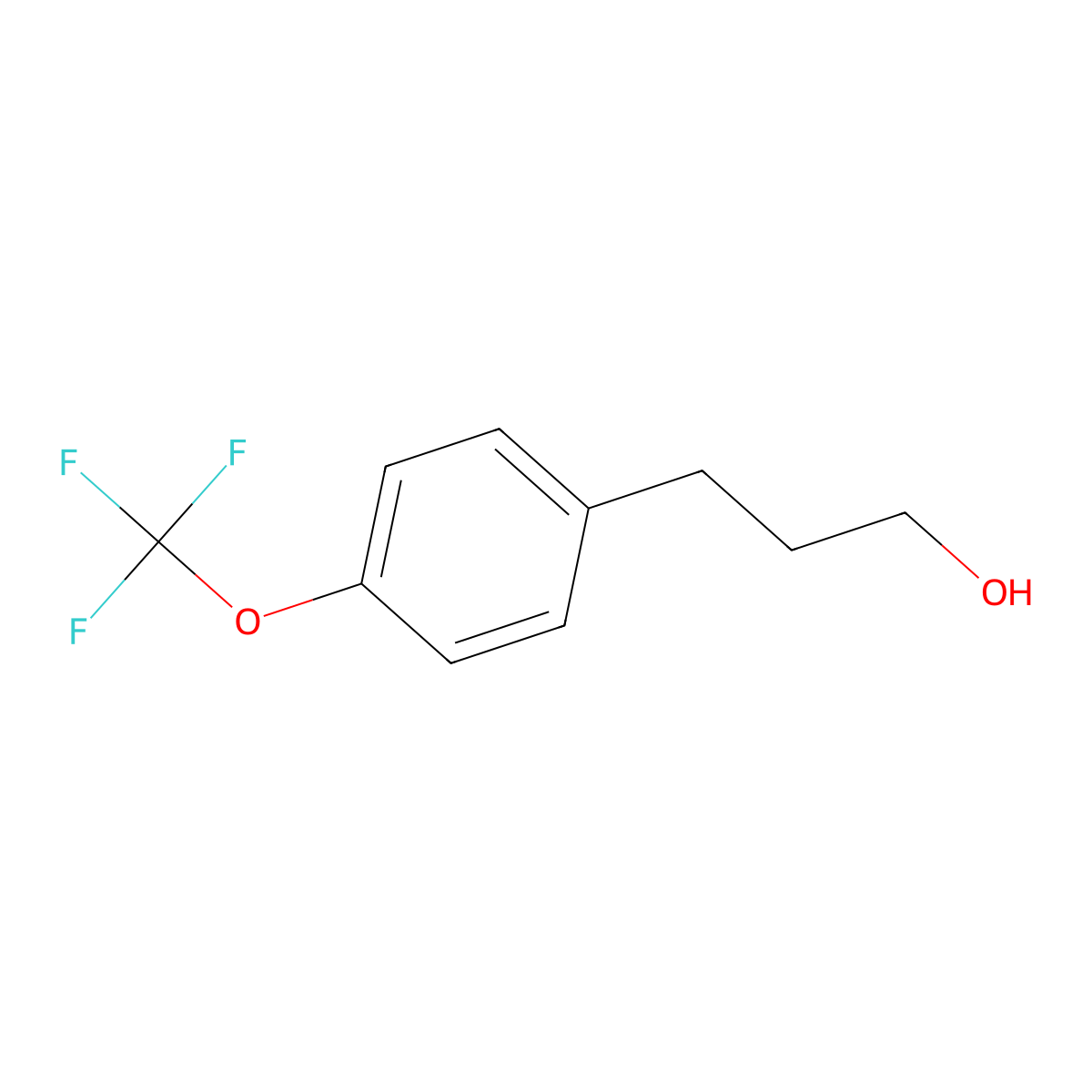 3-(4-(Trifluoromethoxy)phenyl)propan-1-ol molecular structure, CAS 1000519-40-3