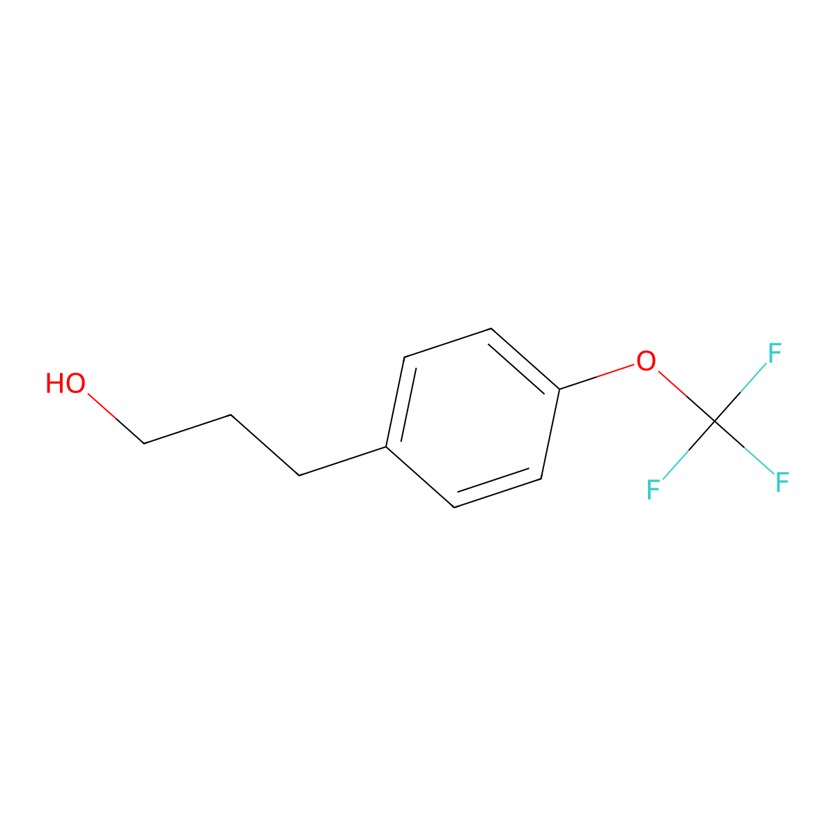 3-(4-(Trifluoromethoxy)phenyl)propan-1-ol molecular structure, CAS 1000519-40-3