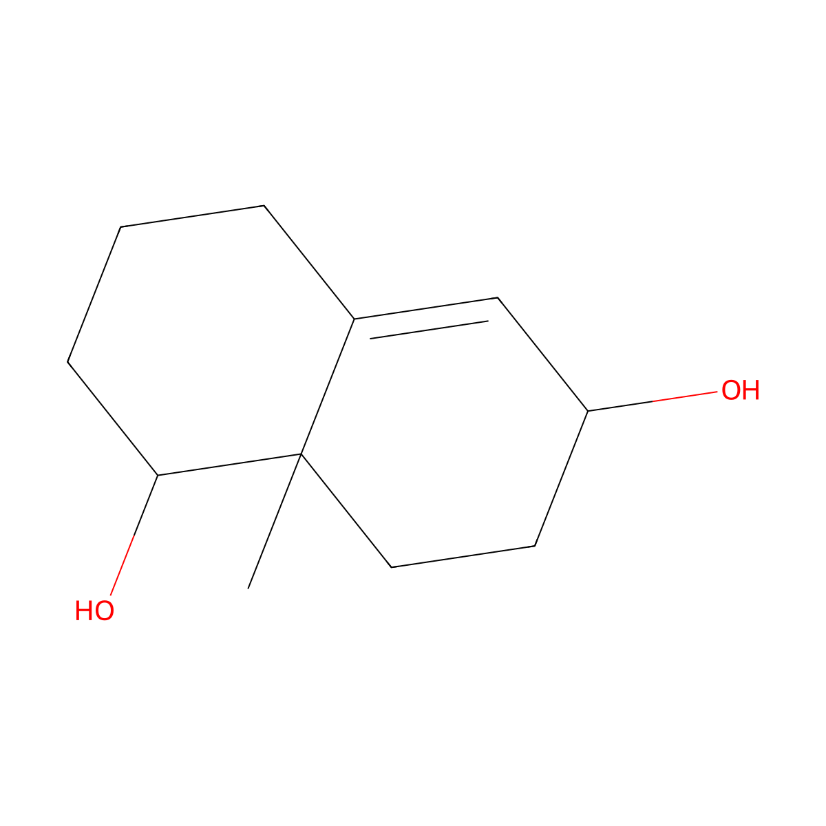 8a-methyl-2,3,4,6,7,8-hexahydro-1H-naphthalene-1,6-diol molecular structure, CAS 100052-83-3