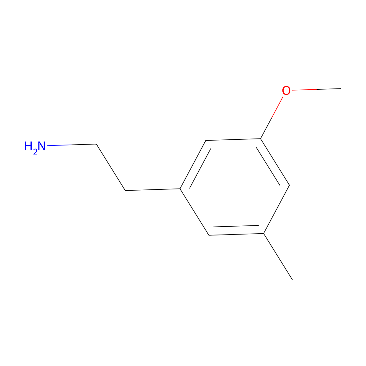 2-(3-Methoxy-5-methylphenyl)ethan-1-amine molecular structure, CAS 1000520-77-3