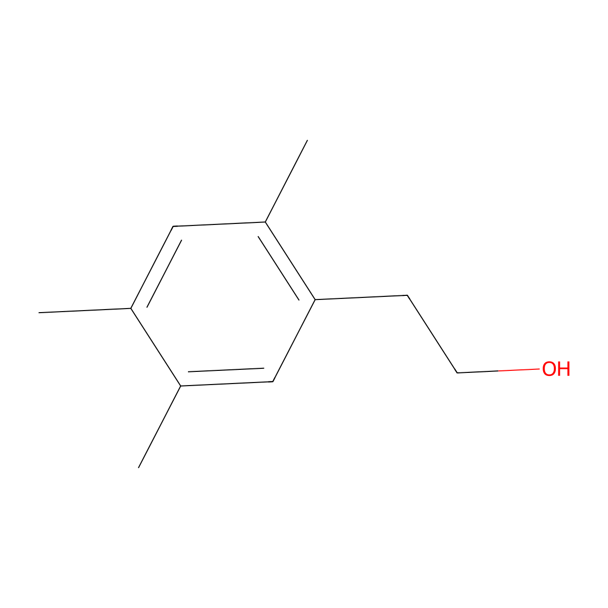 2,4,5-Trimethylphenethyl alcohol molecular structure, CAS 1000521-08-3