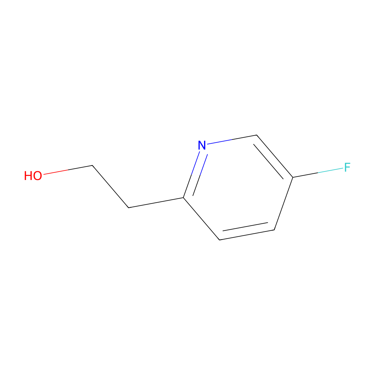 2-(5-Fluoropyridin-2-yl)ethan-1-ol molecular structure, CAS 1000521-75-4