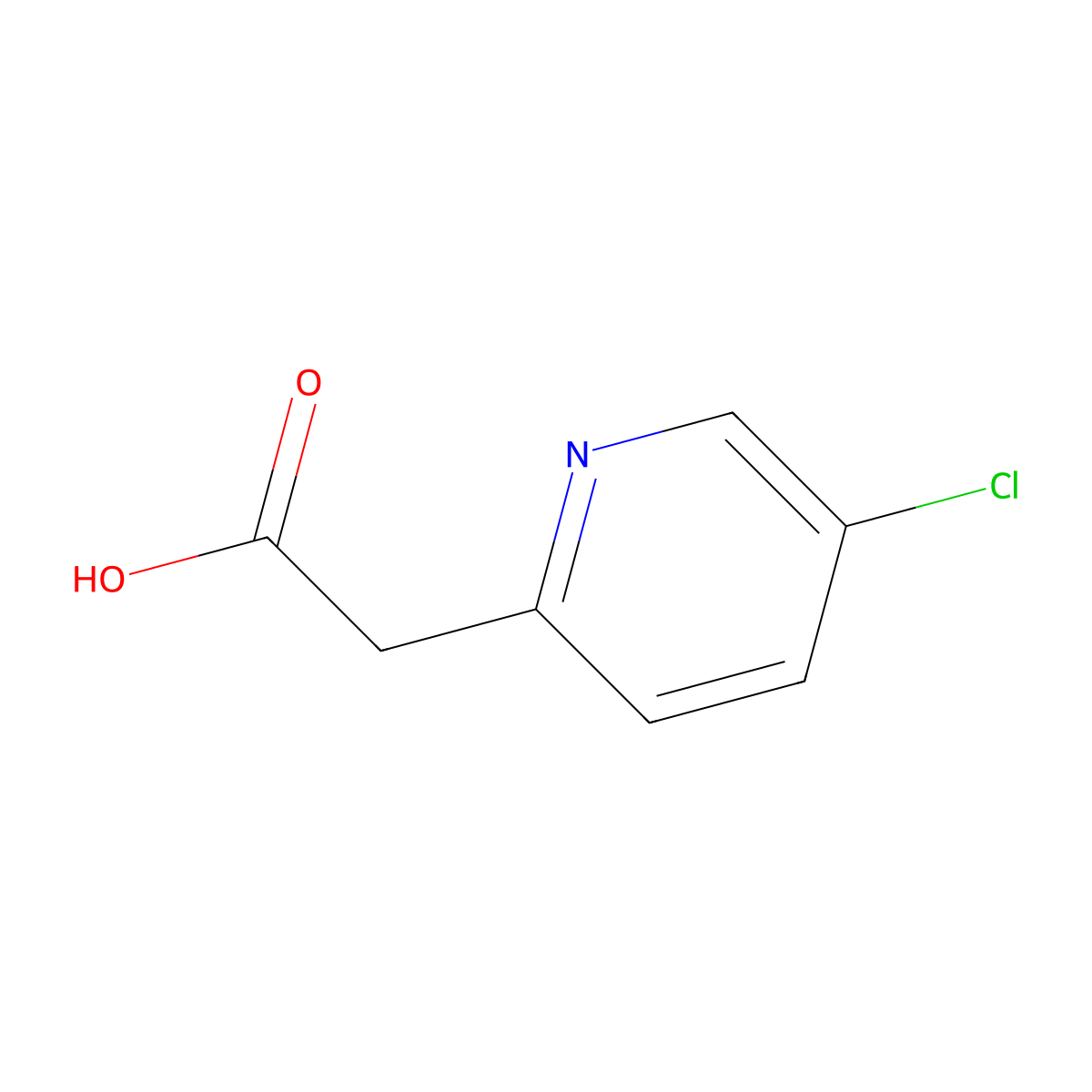 2-(5-Chloropyridin-2-yl)acetic acid molecular structure, CAS 1000522-43-9