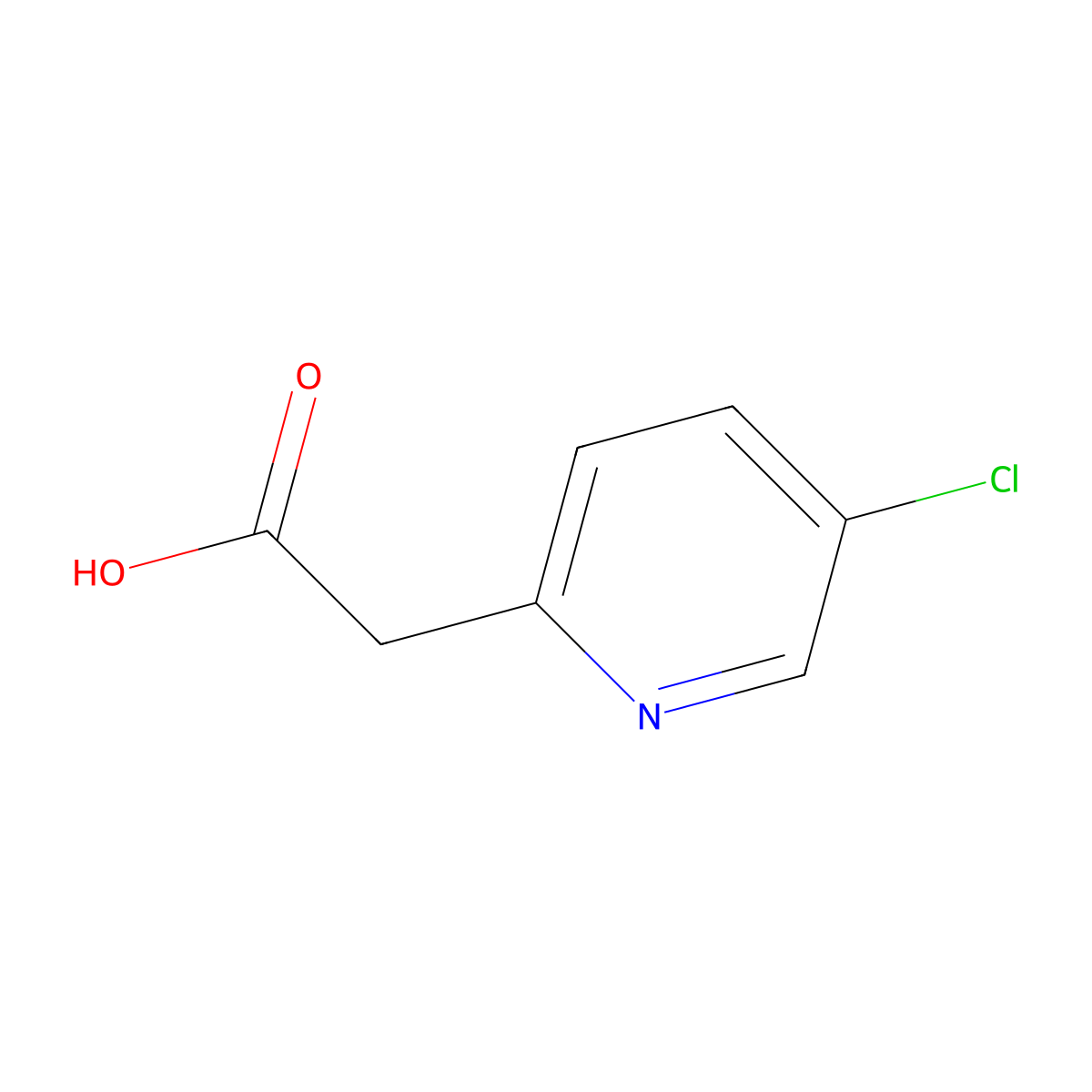 2-(5-Chloropyridin-2-yl)acetic acid molecular structure, CAS 1000522-43-9