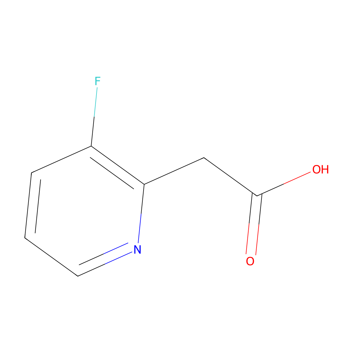 2-(3-Fluoro-2-pyridyl)acetic Acid molecular structure, CAS 1000524-32-2