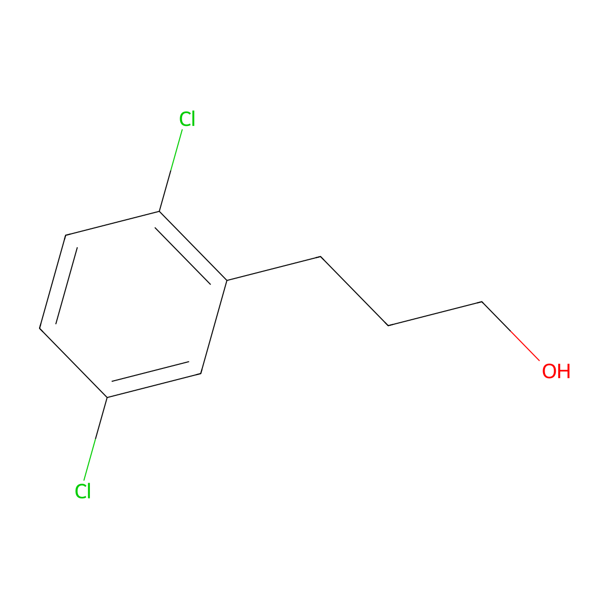 3-(2,5-Dichlorophenyl)propan-1-ol molecular structure, CAS 1000529-99-6