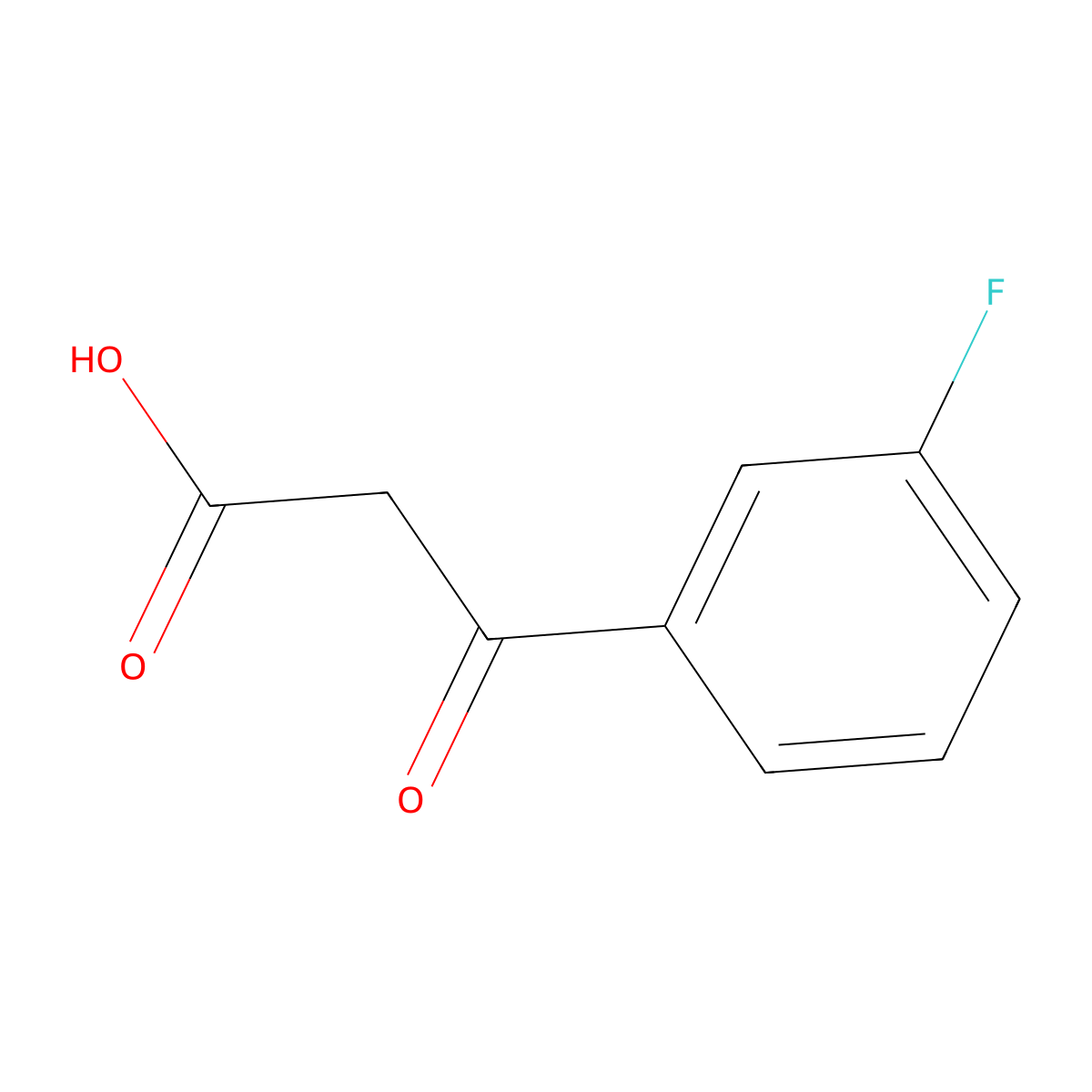 3-(3-Fluorophenyl)-3-oxopropanoic acid molecular structure, CAS 1000530-96-0