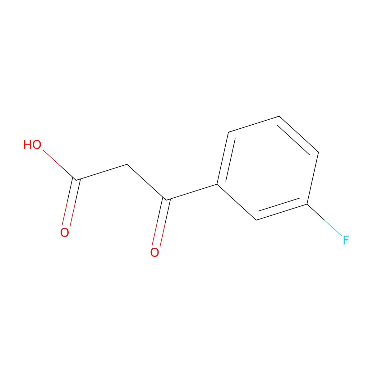 3-(3-Fluorophenyl)-3-oxopropanoic acid molecular structure, CAS 1000530-96-0