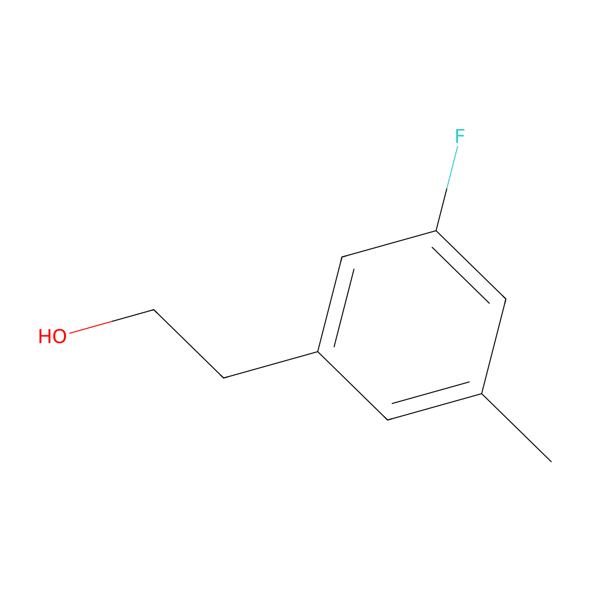 2-(3-Fluoro-5-methylphenyl)ethan-1-ol molecular structure, CAS 1000534-18-8