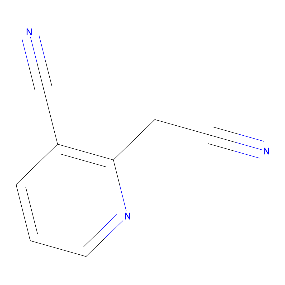 2-(Cyanomethyl)nicotinonitrile molecular structure, CAS 1000536-35-5