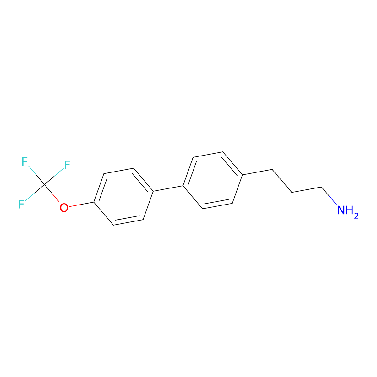 4a(2)-(Trifluoromethoxy)[1,1a(2)-biphenyl]-4-propanamine molecular structure, CAS 1000537-99-4