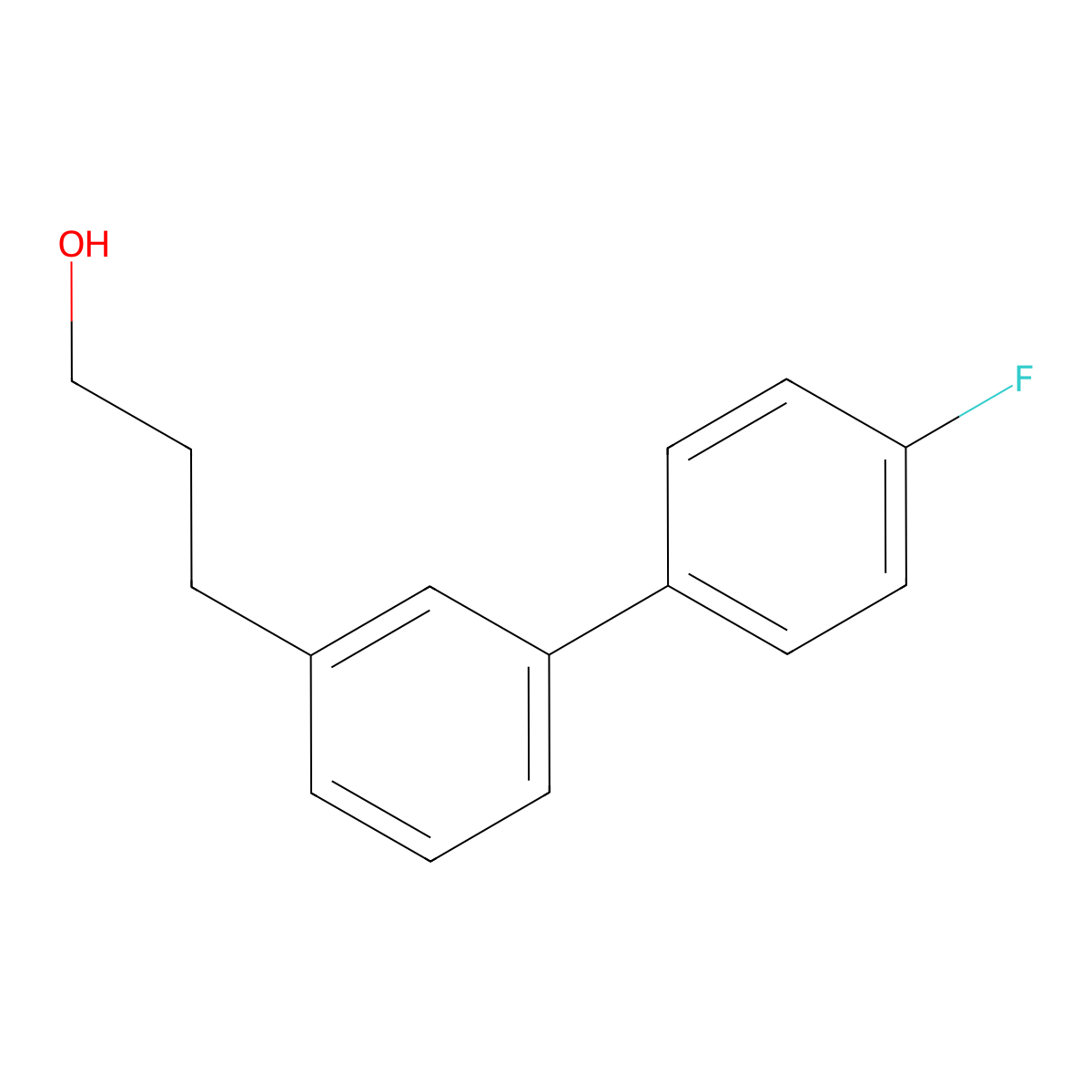 4a(2)-Fluoro[1,1a(2)-biphenyl]-3-propanol molecular structure, CAS 1000540-51-1