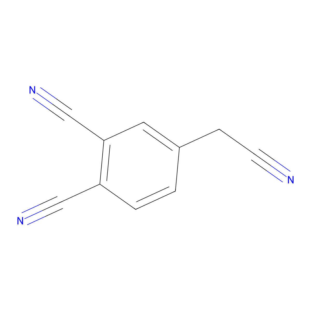4-(Cyanomethyl)phthalonitrile molecular structure, CAS 1000540-60-2