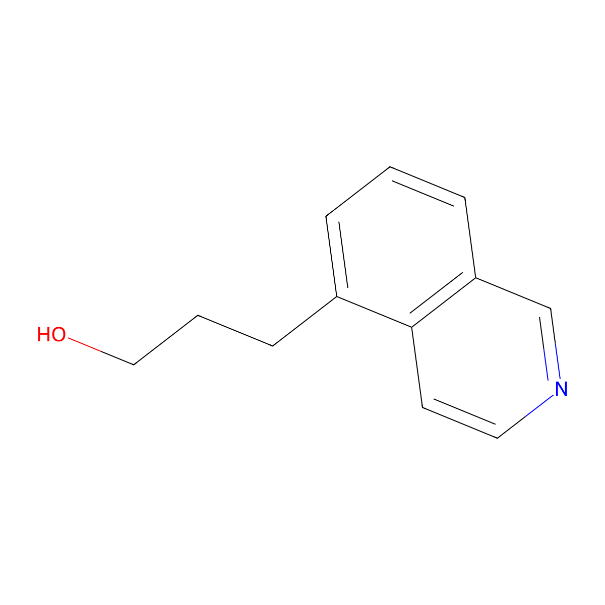 3-(Isoquinolin-5-yl)propan-1-ol molecular structure, CAS 1000542-34-6