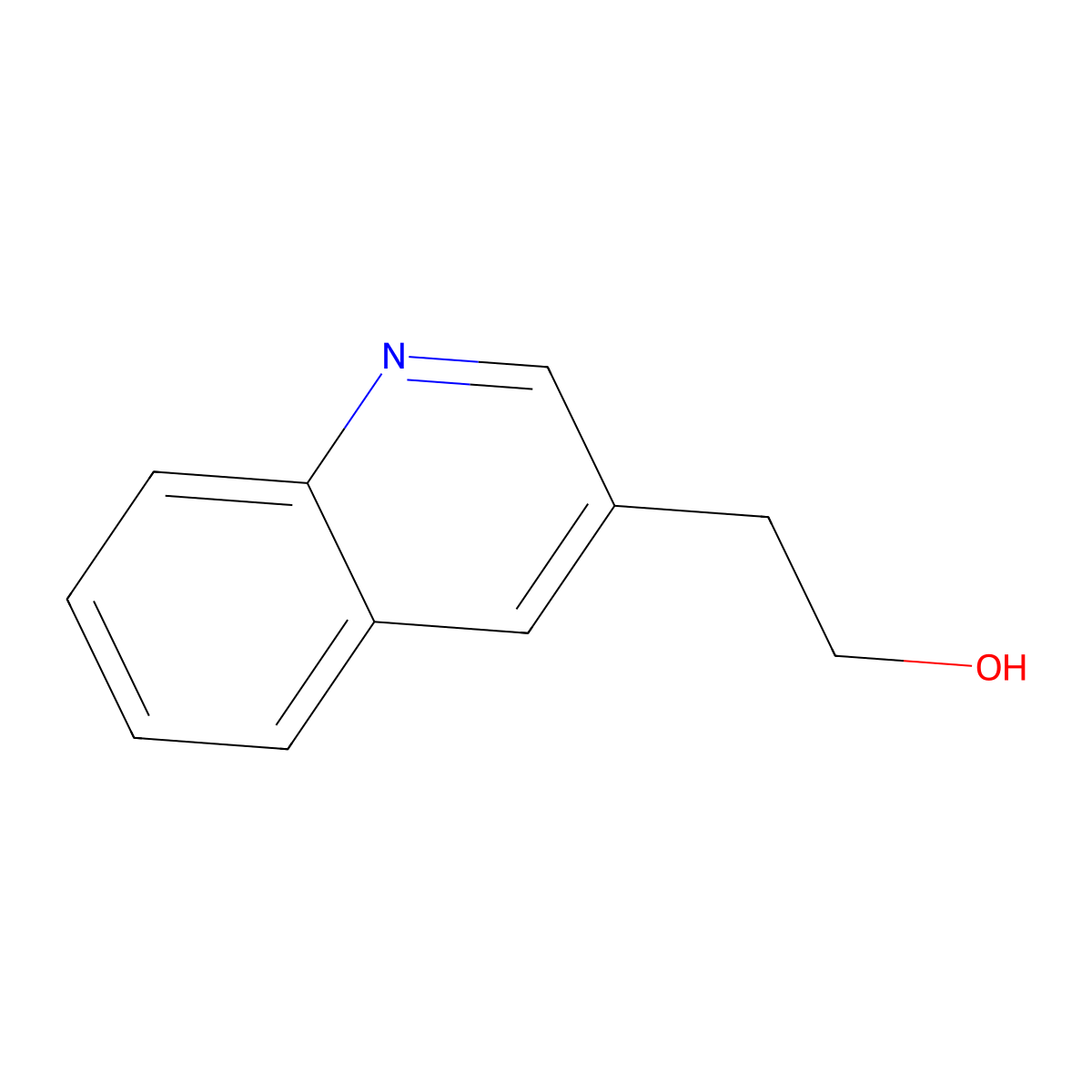 2-(Quinolin-3-yl)ethan-1-ol molecular structure, CAS 1000548-45-7