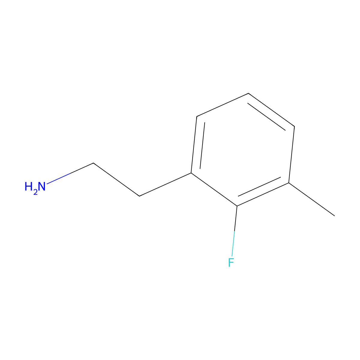 2-(2-Fluoro-3-methylphenyl)ethan-1-amine molecular structure, CAS 1000552-05-5