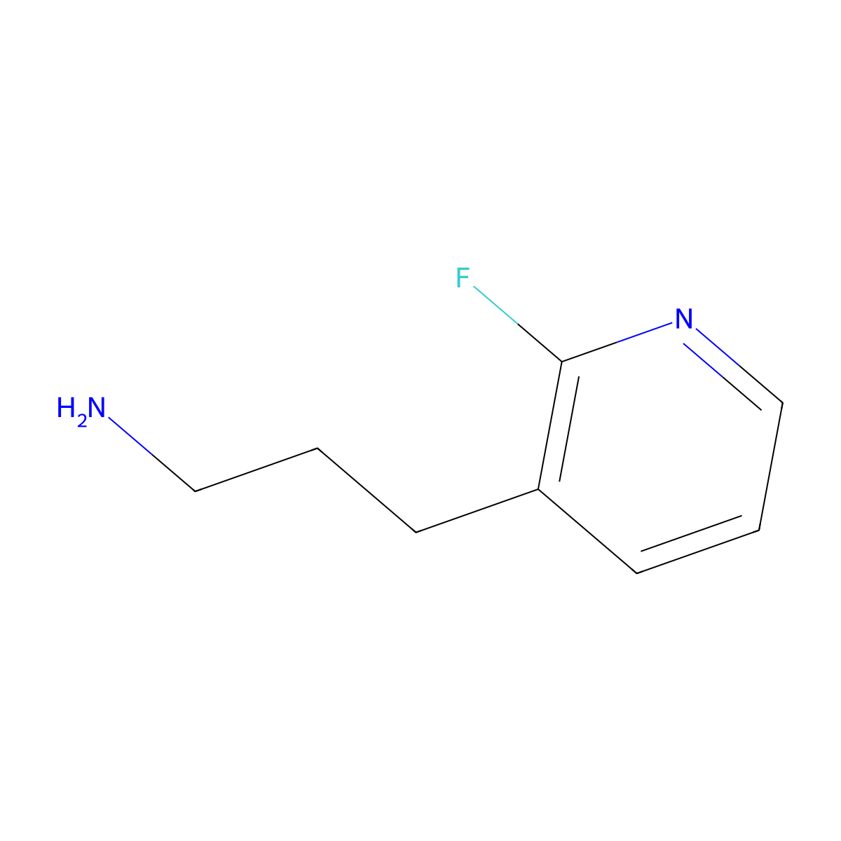 3-(2-Fluoropyridin-3-yl)propan-1-amine molecular structure, CAS 1000555-39-4