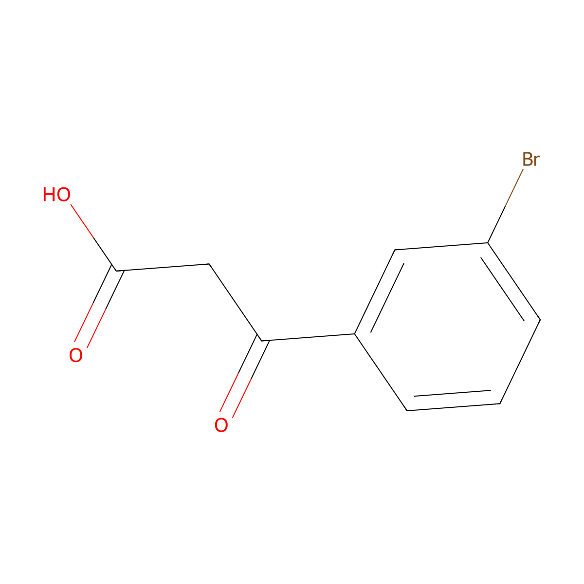 3-Bromo-beta-oxobenzenepropanoic acid molecular structure, CAS 1000556-86-4