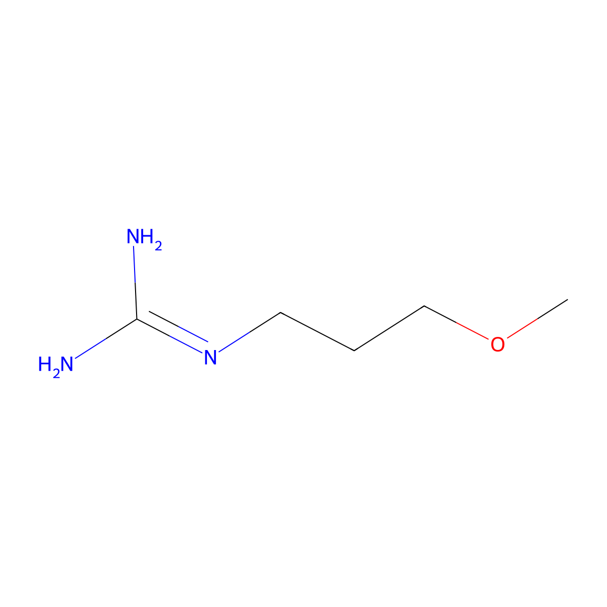 2-(3-Methoxypropyl)guanidine molecular structure, CAS 100056-66-4