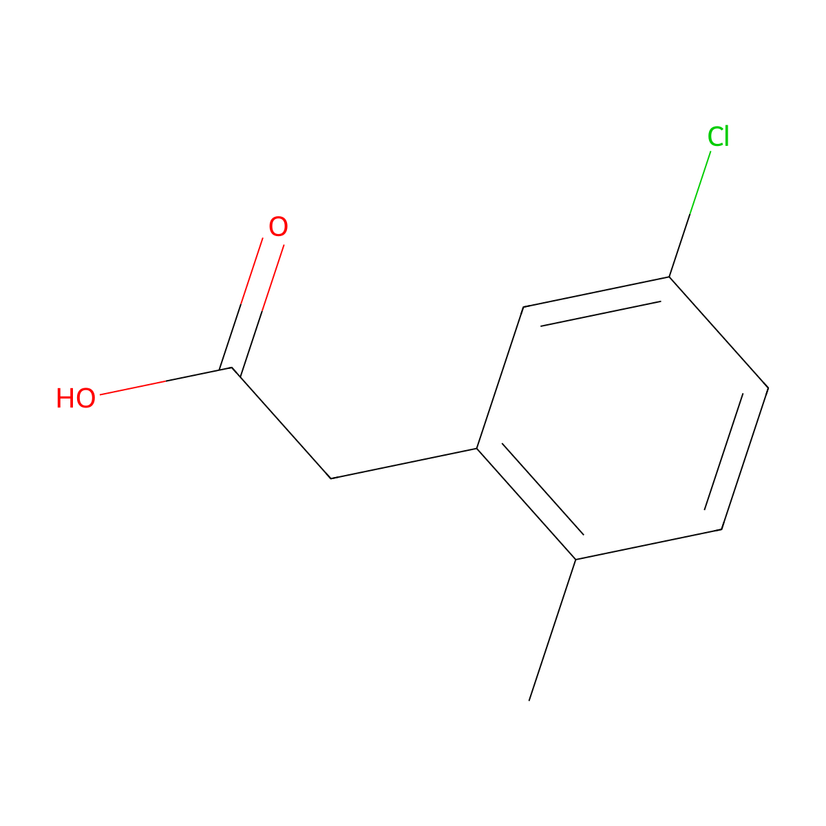 2-(5-Chloro-2-methylphenyl)acetic acid molecular structure, CAS 1000565-98-9