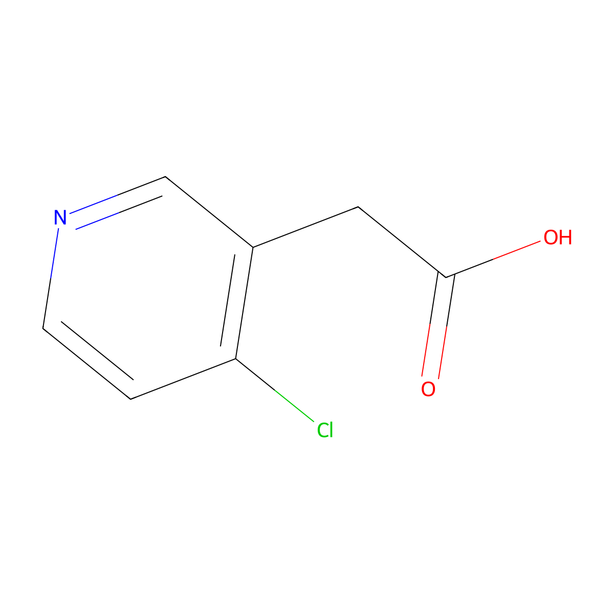2-(4-Chloropyridin-3-yl)acetic acid molecular structure, CAS 1000567-15-6